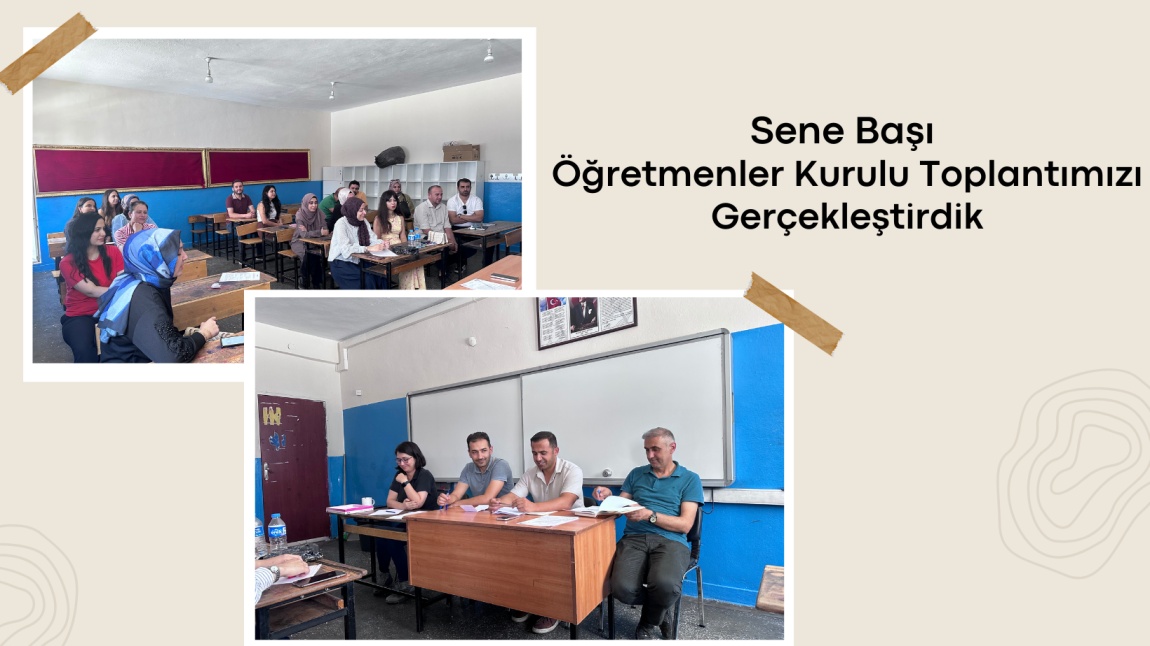 Sene Başı  Öğretmenler Kurulu Toplantımızı Gerçekleştirdik